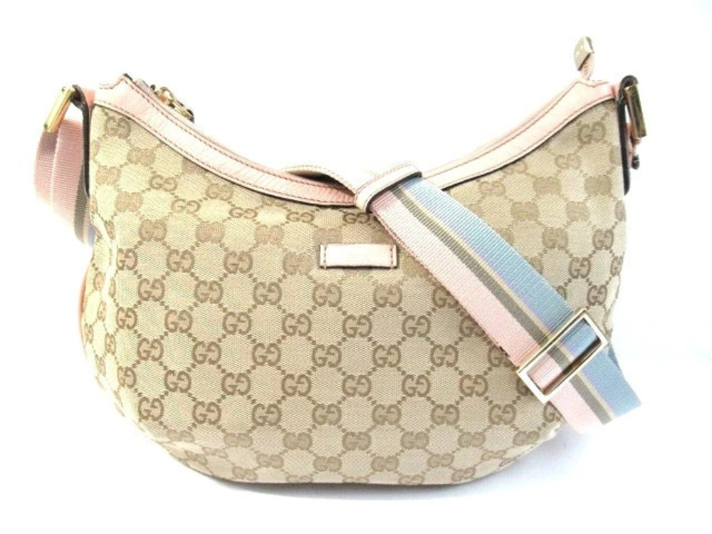 Gucci bag shoulder GG canvas leather